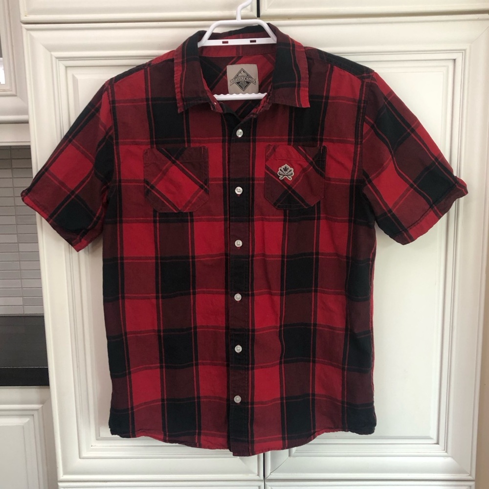 Beaver Canoe boys button shirt s/s